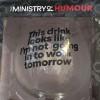 Humorous Gin Glass and coaster