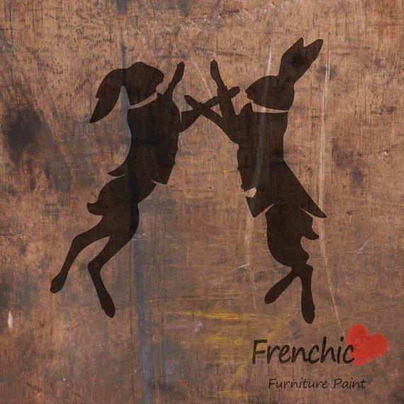 Frenchic Stencil Boxing Hares