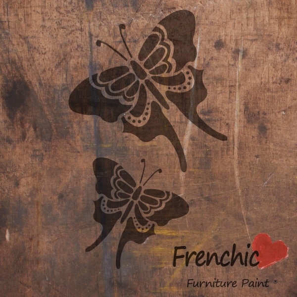 Frenchic Stencil Butterflies